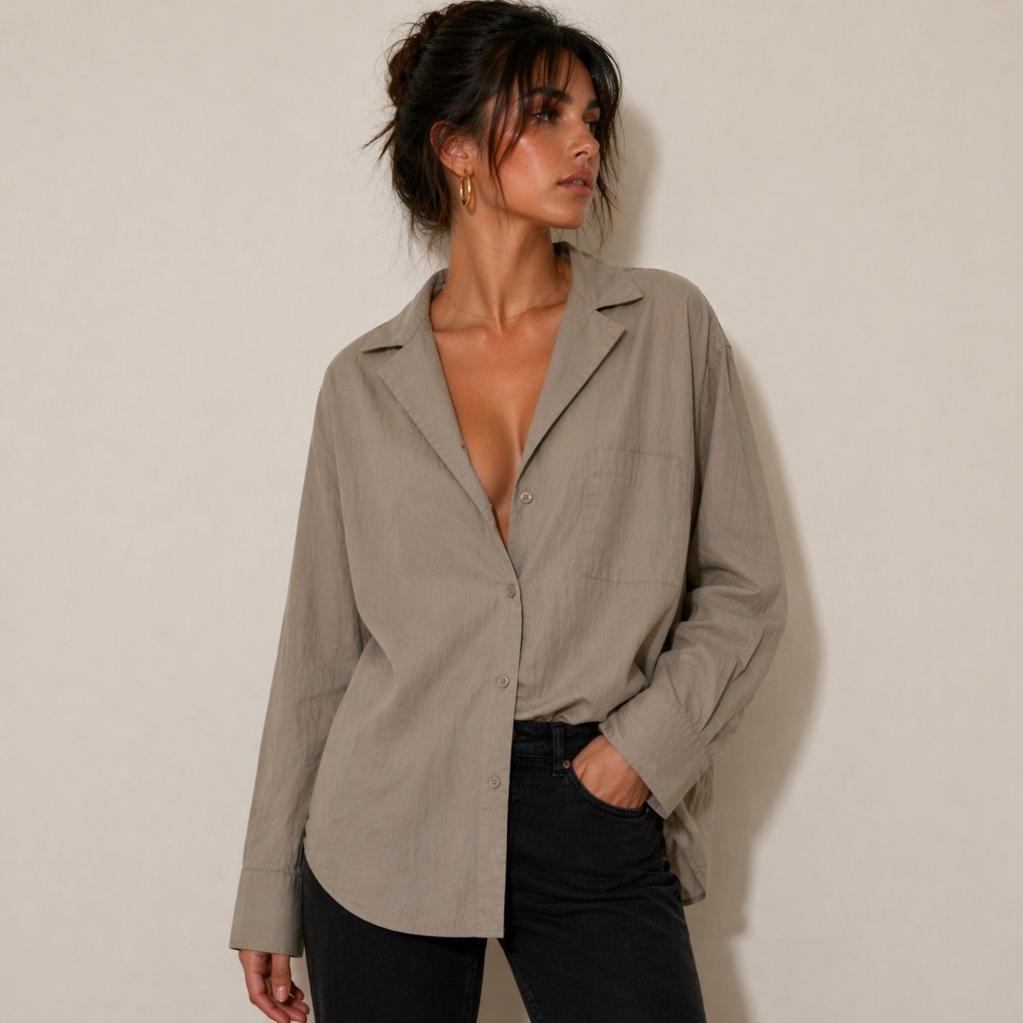 Zara Khaki Shirt