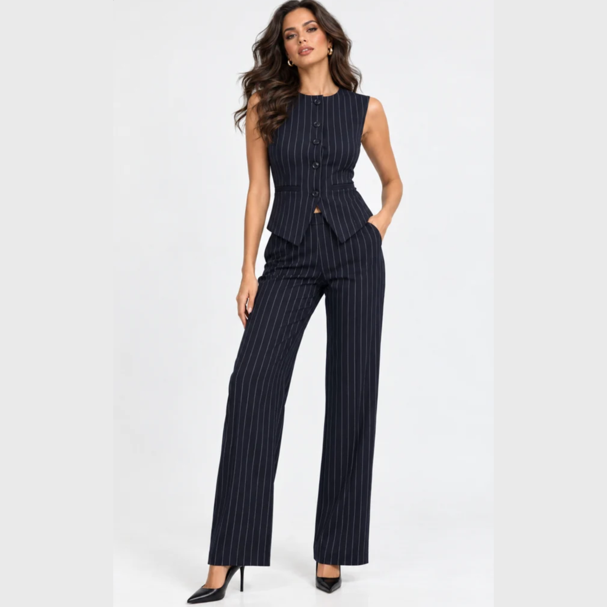 Mango Pinstripe Co-Ord