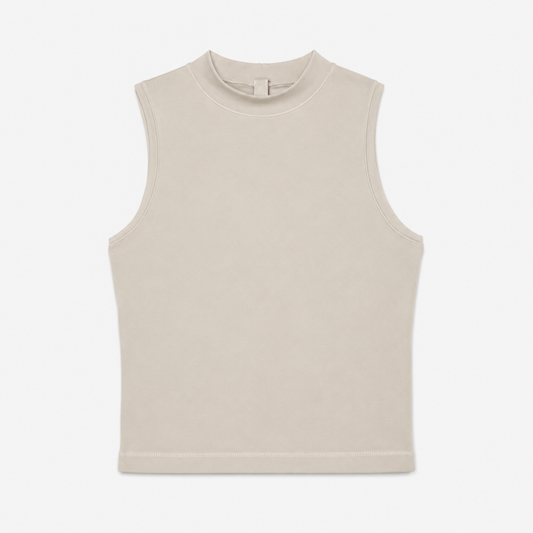 Skims Cream Sleeveless Top