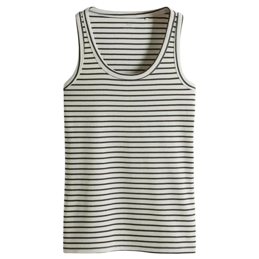 H&M Striped Ribbed Tank Top