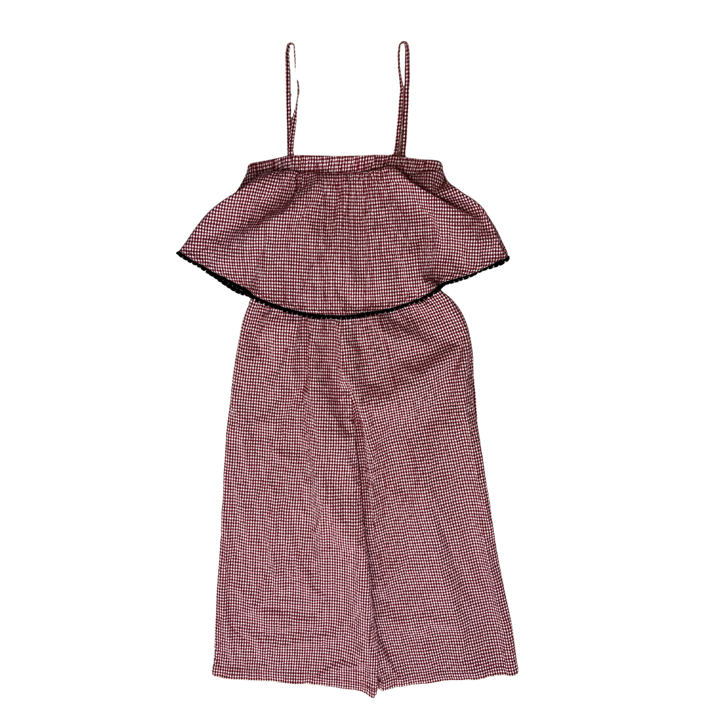 Red & White Checkered Jumpsuit