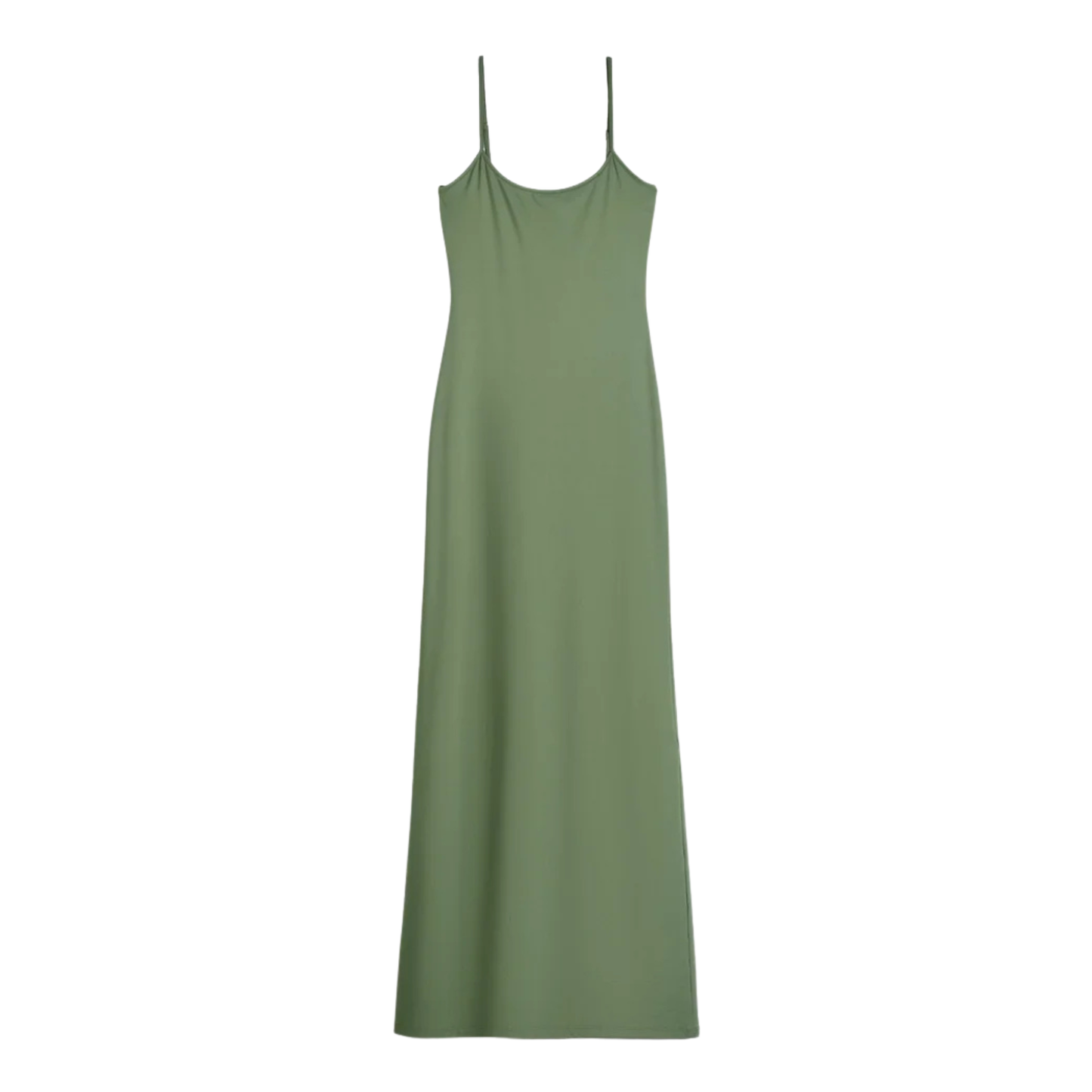 Bershka Green Slinky Maxi Dress