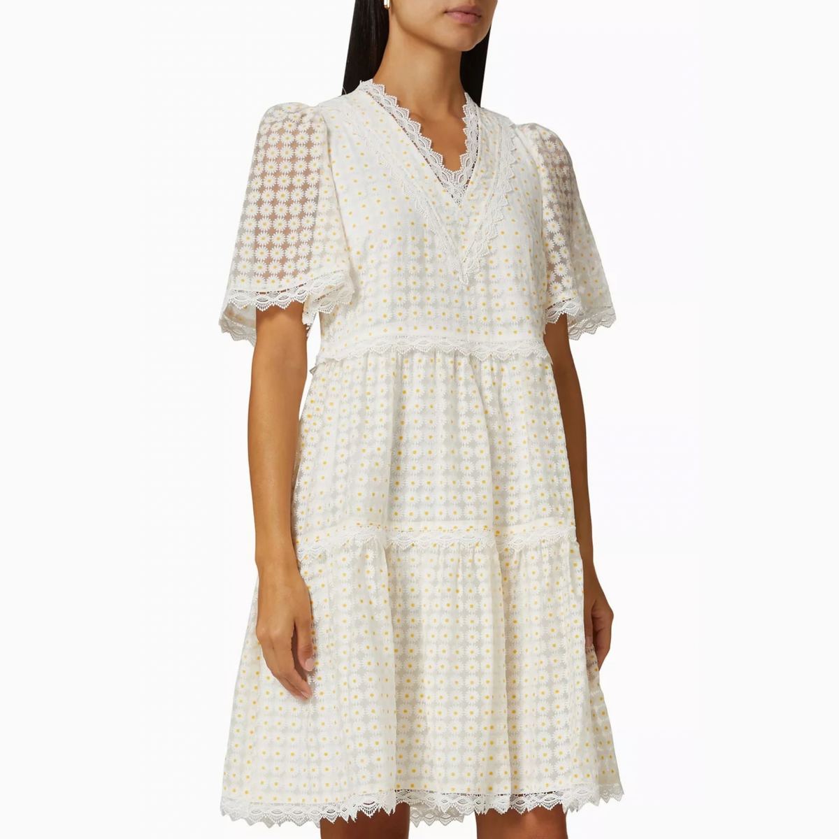 Yas Daisy Pattern Mini Dress