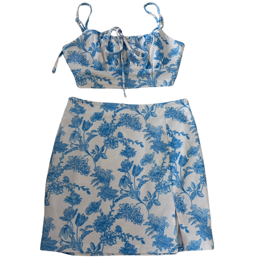 Blue Floral Co-Ord