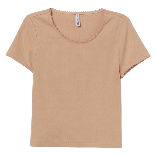 H&M Nude Crop Top