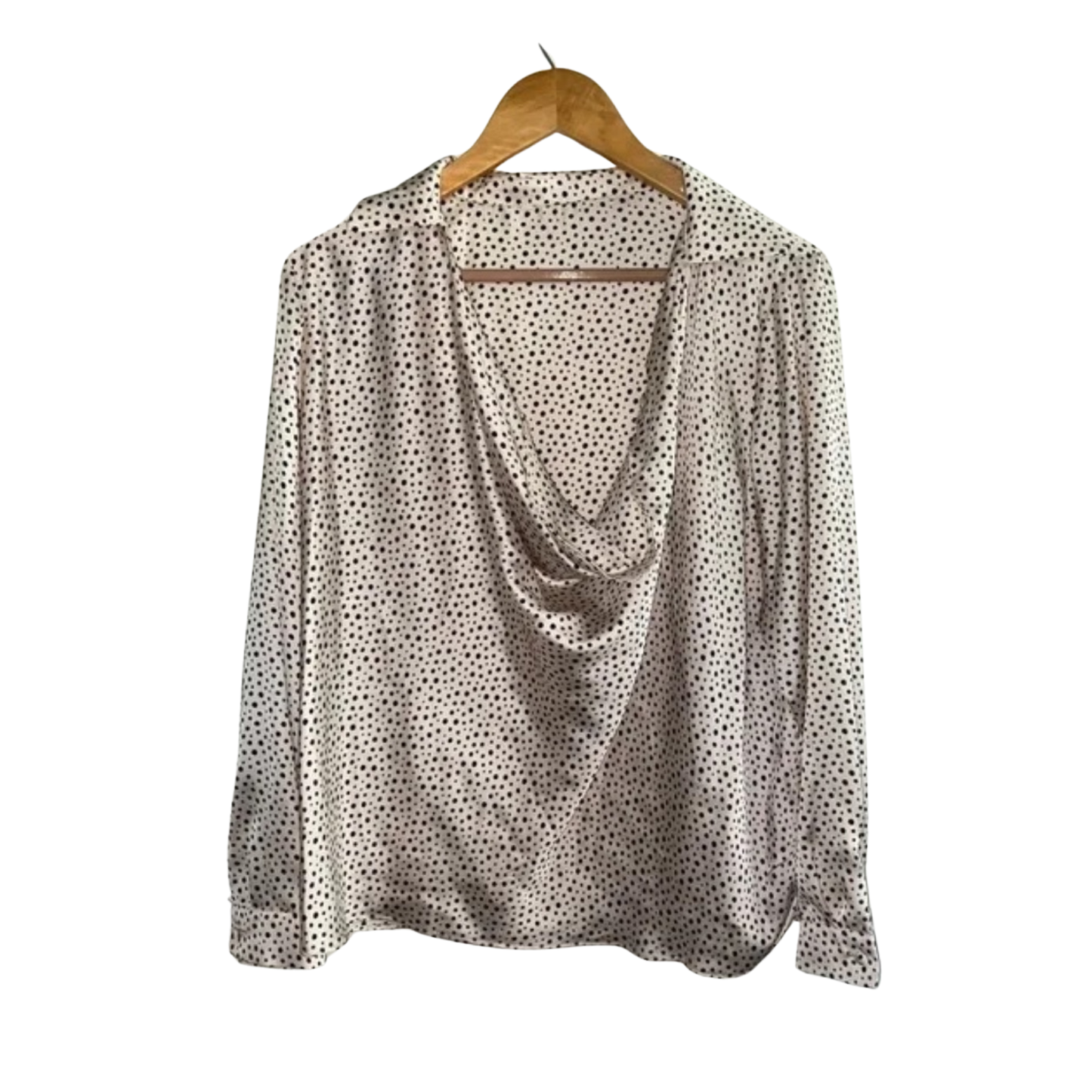 Zara Satin Polka Dot Blouse