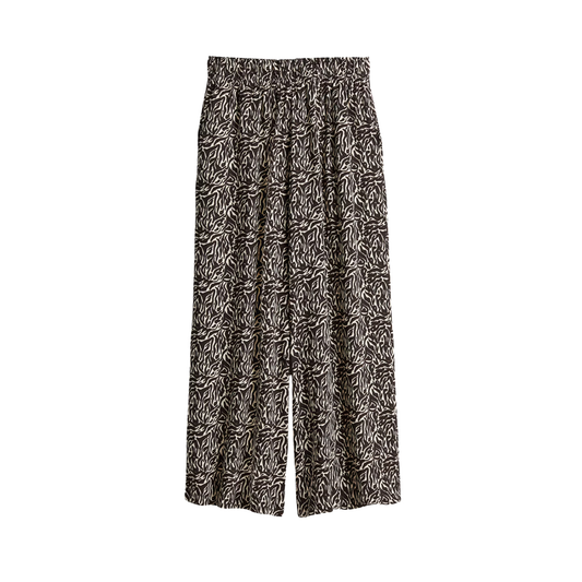 H&M Patterned Wide Leg Trousers